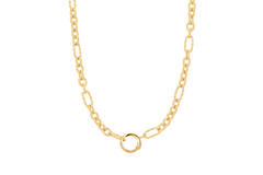  Pop Charms - Schakelcolliers - Zilver / 14kt GP - 45cm